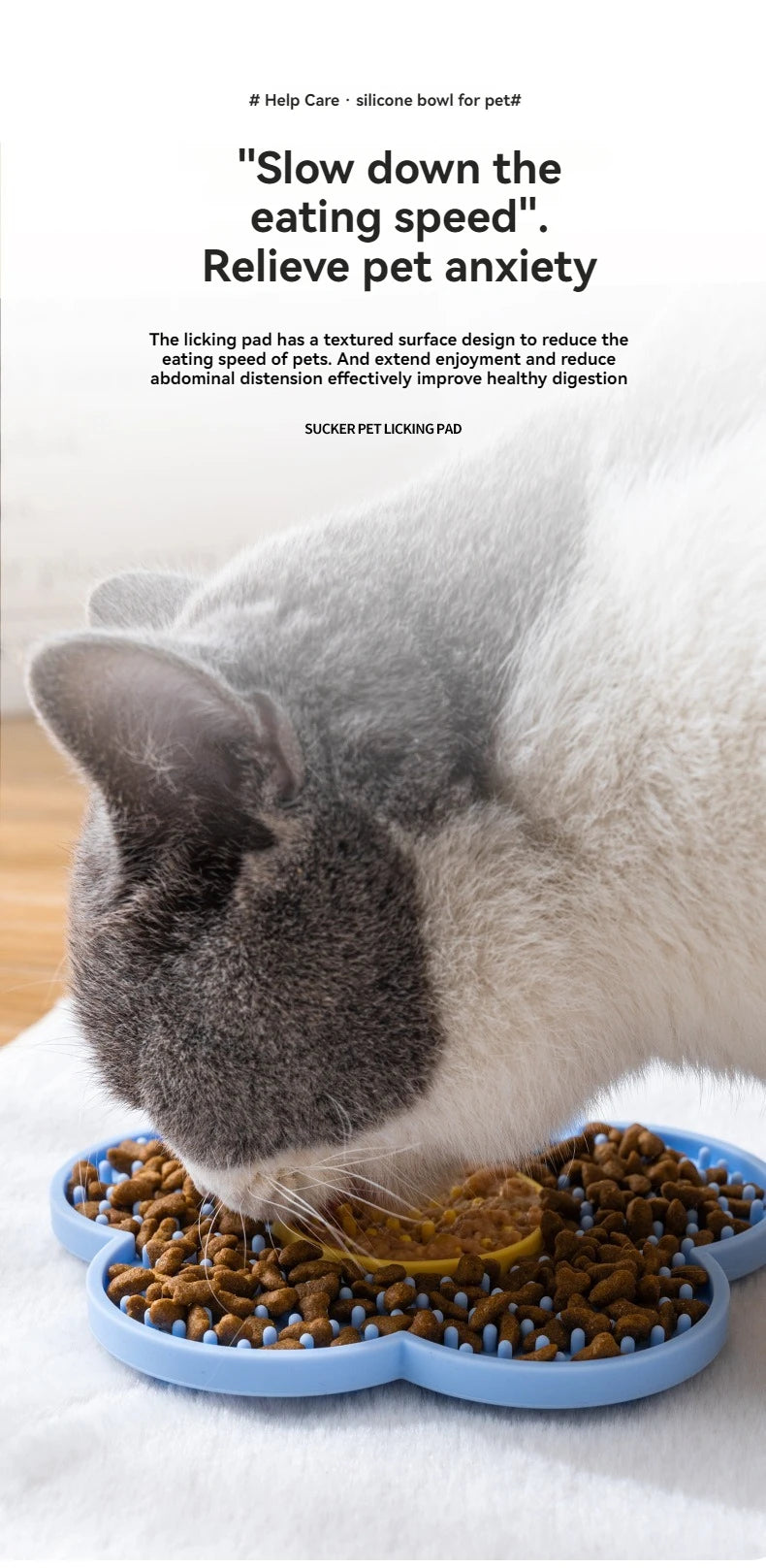 Pet Supplies Cat Licking Pad Pentagram Sun Flower Shape Silicone Dog Licking Plate Cute Pet slow licking mat dog bowl cat bowl