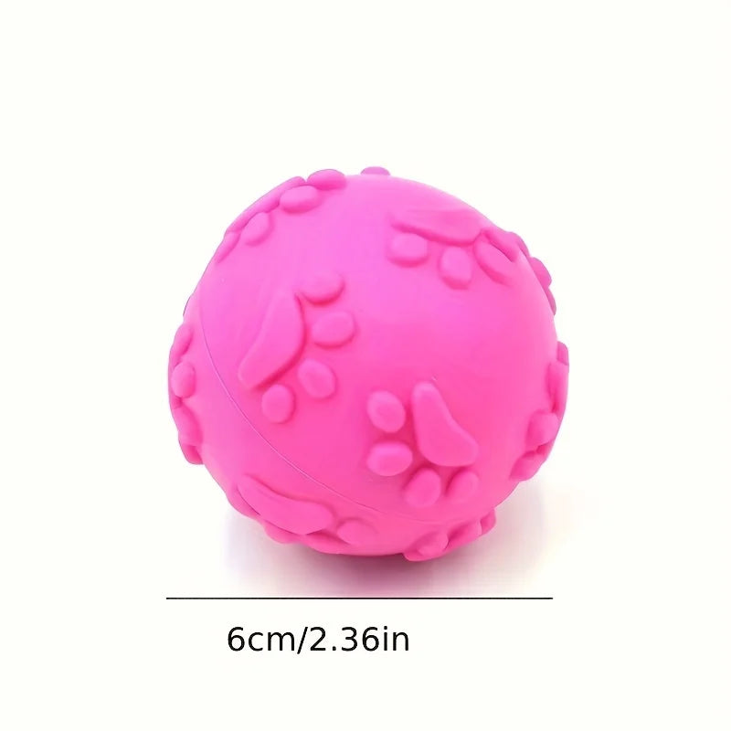 Aggressive Chew Toys for Dogs Indestructible Floating Rubber Sound Squeaky Ball Pet Training Thorn Balls Latex Teething Toy