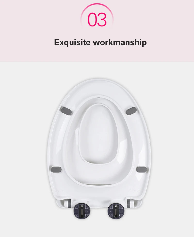 Double Layer Toilet Seat with Built in Potty Training Seat Cover Slow Close Fits Both Adult And Child 변기뚜껑