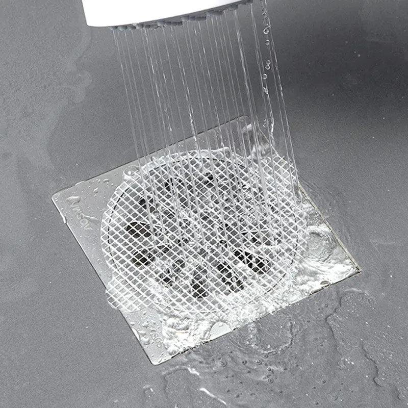 Anti-blocking Filter Screen Disposable Floor Drain Sticker Hair Catcher Drain Stopper Cover Kitchen Bathroom Accessories
