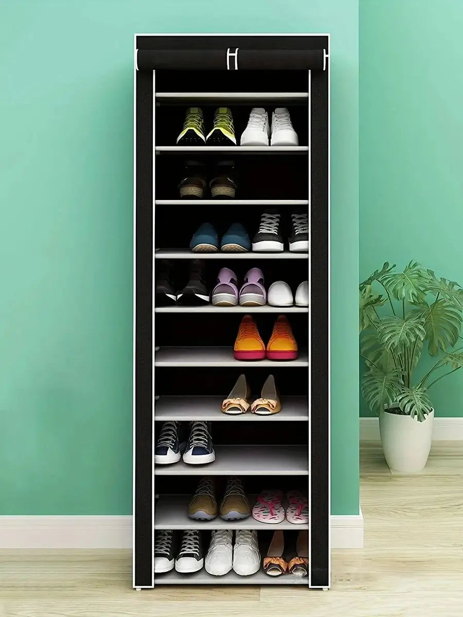 1pc-Multi layered dustproof shoe cabinet space shoe rack, furniture and home storage shoe rack