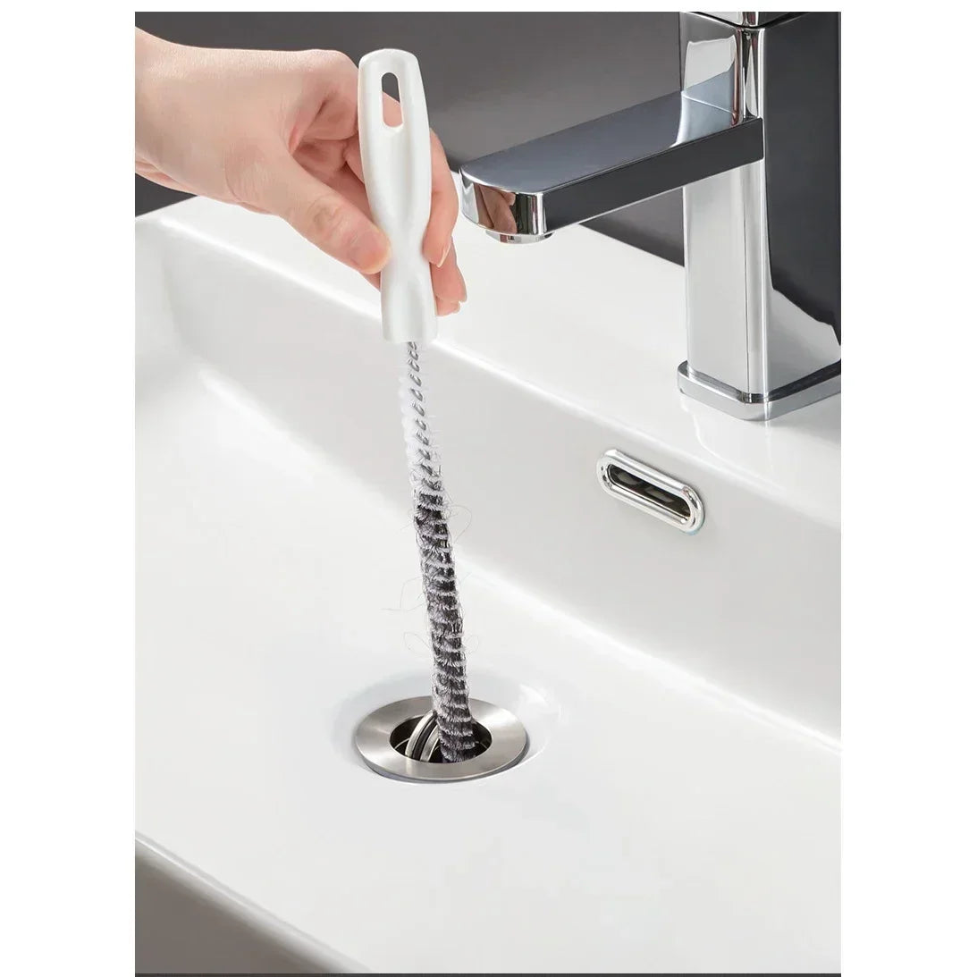 Pipe Dredging Brush Long Clean Kitchen Bathroom Hair Sewer Sink Cleaning Drain Pipe Flexible Cleaner Clog Plug Hole Remover Tool