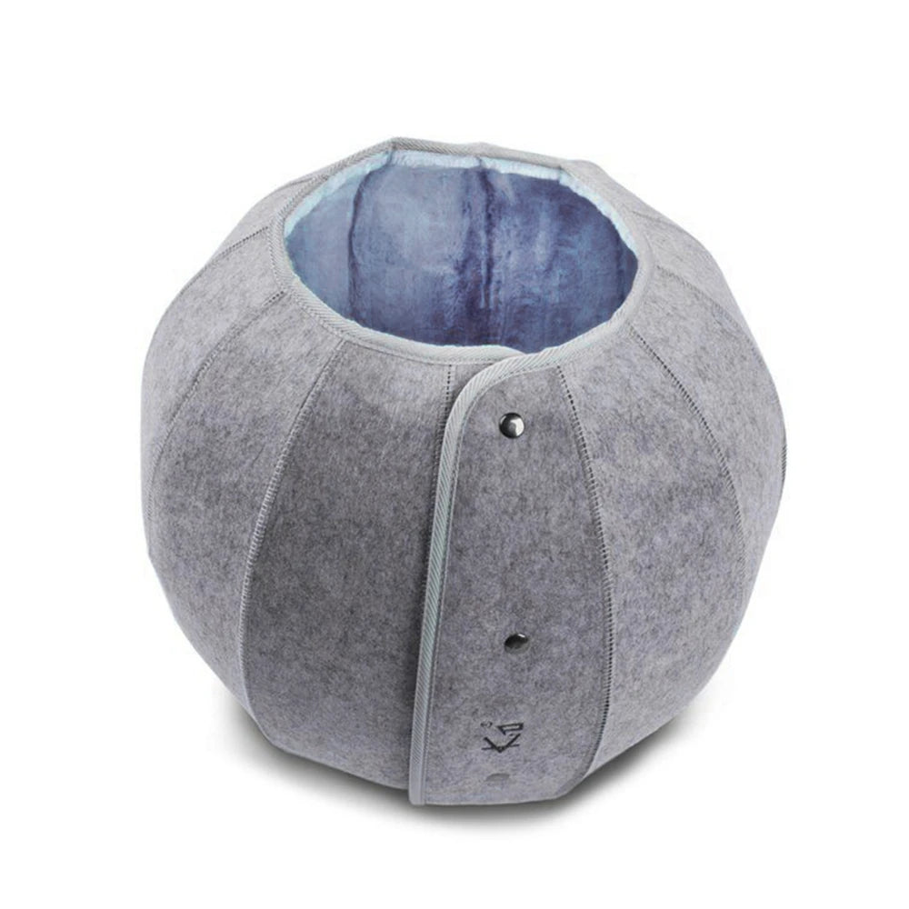 1pcs Pet Spherical Foldable Multiplayability Cat Toy Bed Interactive Cat Tunnel Toy Dual-Use Indoor Toy Cat House Kitten Mat