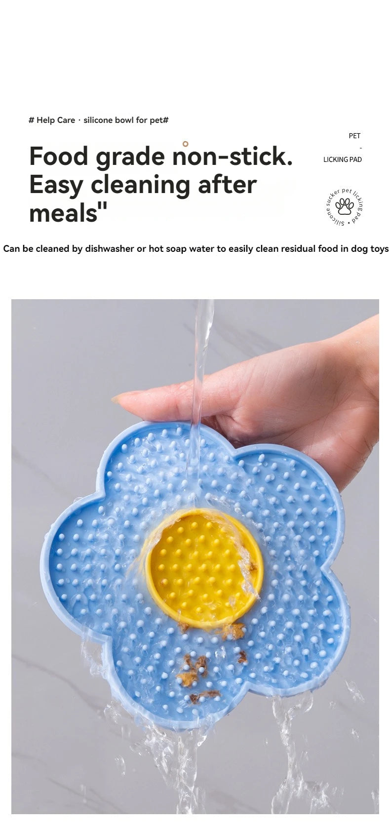 Pet Supplies Cat Licking Pad Pentagram Sun Flower Shape Silicone Dog Licking Plate Cute Pet slow licking mat dog bowl cat bowl