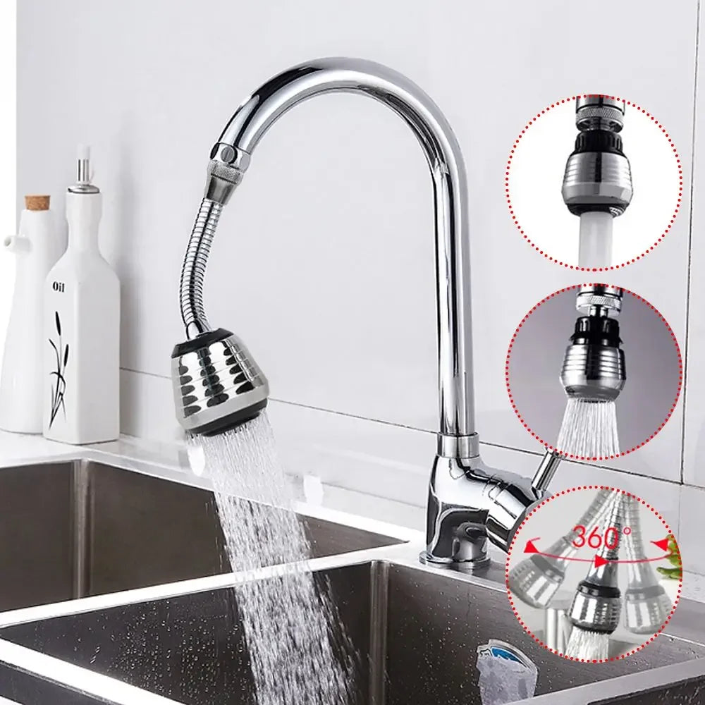 360° Adjustment Kitchen Faucet Extender Dual Mode