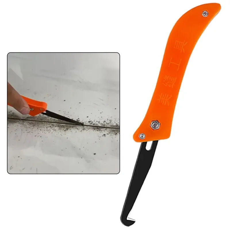 Professional Gap Hook Knife Ceramic Tile Floor Tile Repair Tool Cleaner Old Mortar Cleaning Dust Removal Steel Construction Tool