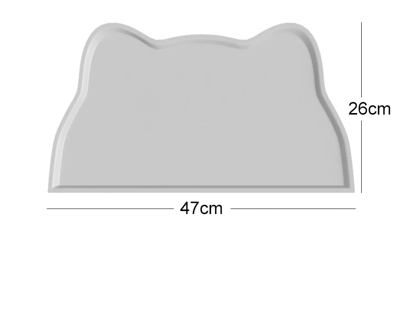 Pet Placemat Feeding Mat for Cats and Dogs Waterproof Leakage Food with Nonspill Nonslip Easy to Clean Silicone Placemats
