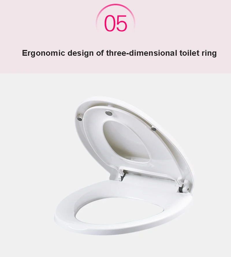 Double Layer Toilet Seat with Built in Potty Training Seat Cover Slow Close Fits Both Adult And Child 변기뚜껑