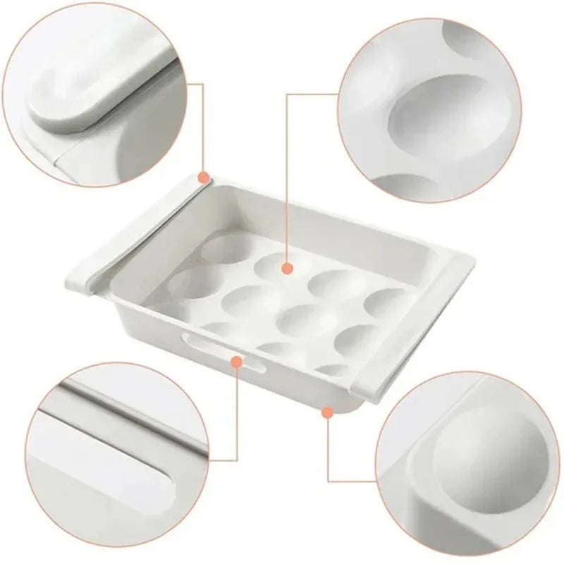 Egg Storage Box Refrigerator Organizer Food Containers Egg Fresh-keeping Case Holder Tray Dispenser Kitchen Storage Boxes