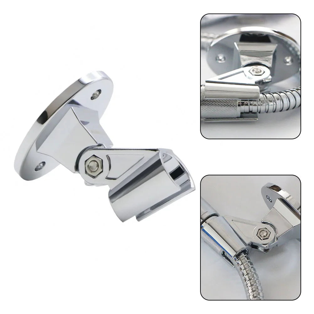 Adjustable Shower Bracket Fixed Base Universal Wall MountedShower Head Holder Handheld Sprayer Fixed Base Support For Bathroom