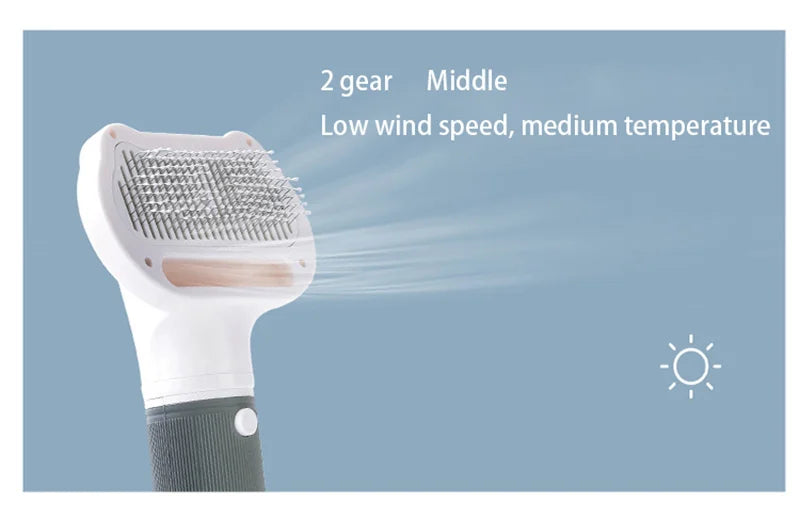 Quiet Pet Grooming Dryer With Comb Brush For Grooming Dogs Cats And Kittens-Fast Drying And Gentle On Fur