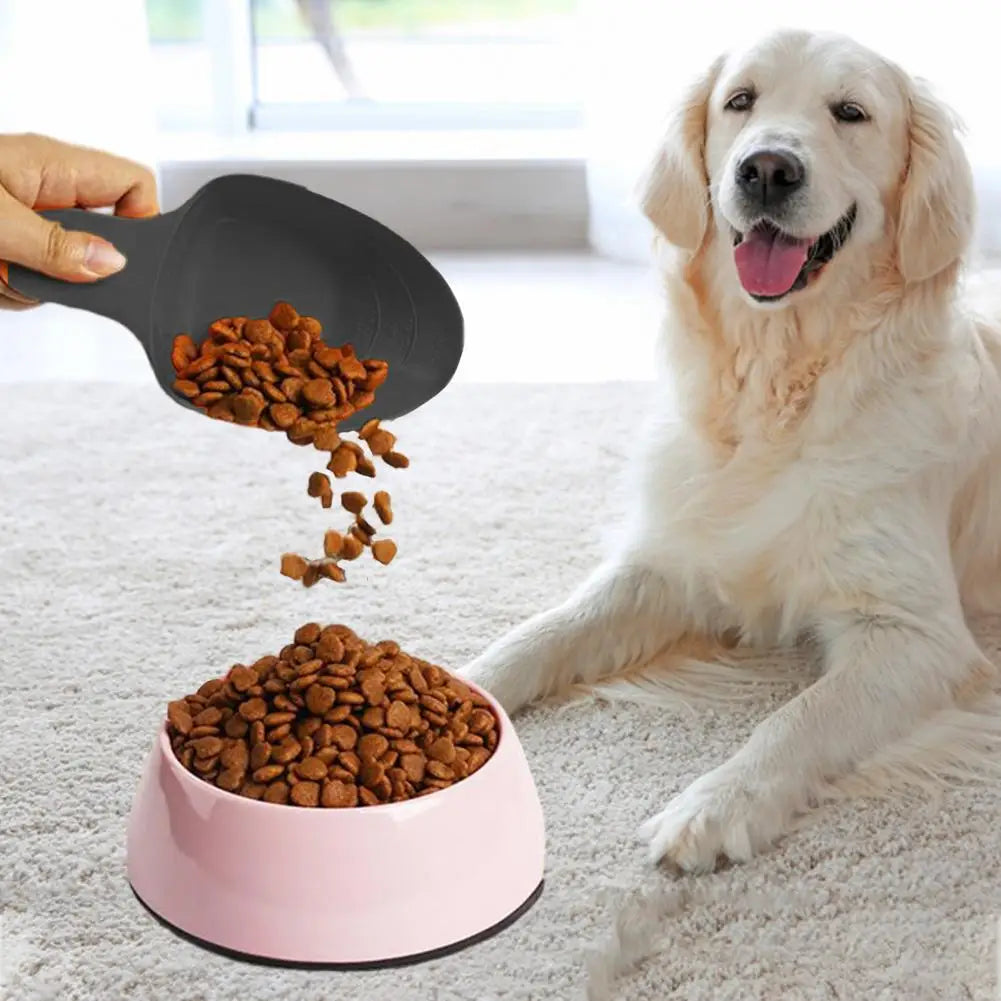 Pet Food Spoon Accurate Measurements 1 Cup 1/2 Cup 1/4 Cup Food Measuring Tool Space Saving Design Pet Spoon For Dogs Cats