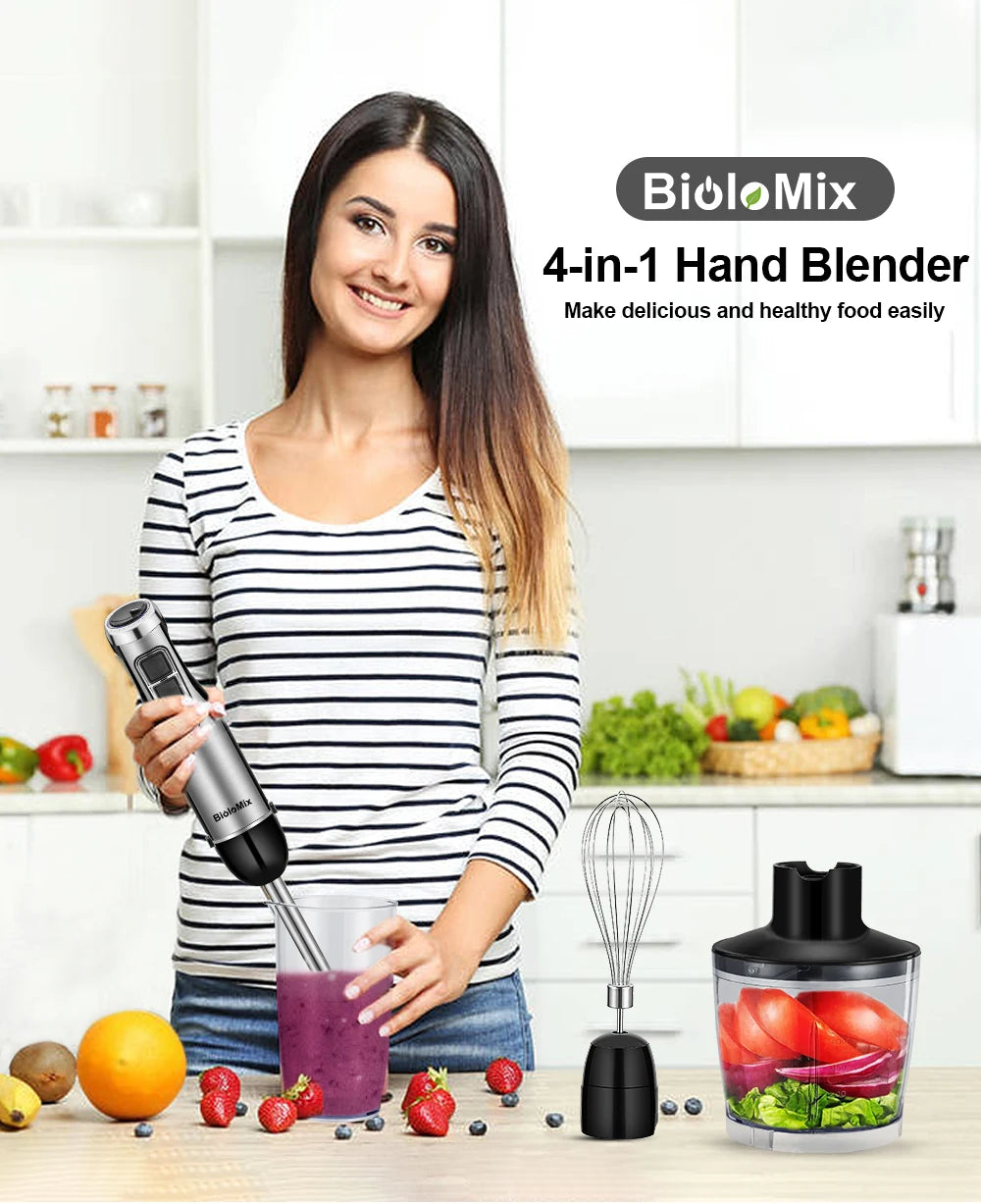 4 in 1 Immersion Hand Stick Blender Mixer
