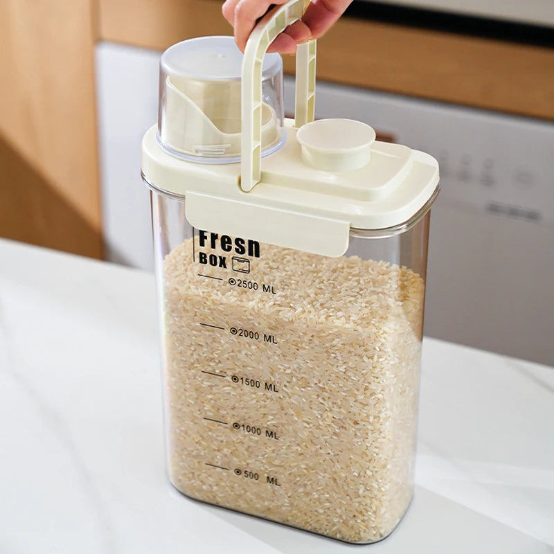 Kitchen Storage Dog Food Sealed Bucket Moisture-Proof Storage Bucket Box Pet Food Storage Bucket Large Capacity Storage Bucket