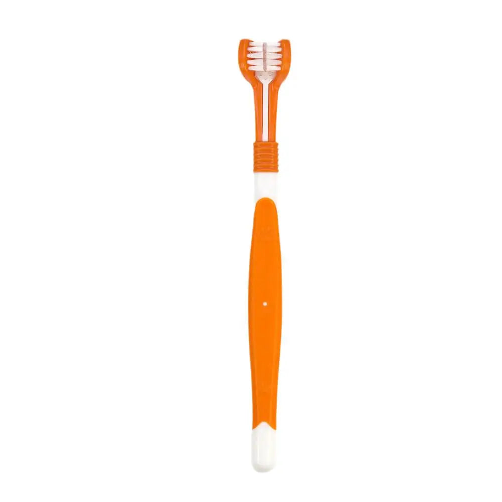 3 Sided Pet Toothbrush Dog Plastic Toothbrush Removing Bad Breath Care Tartar Cleaning Mouth Pet Dental Cat Cleaning Mouth
