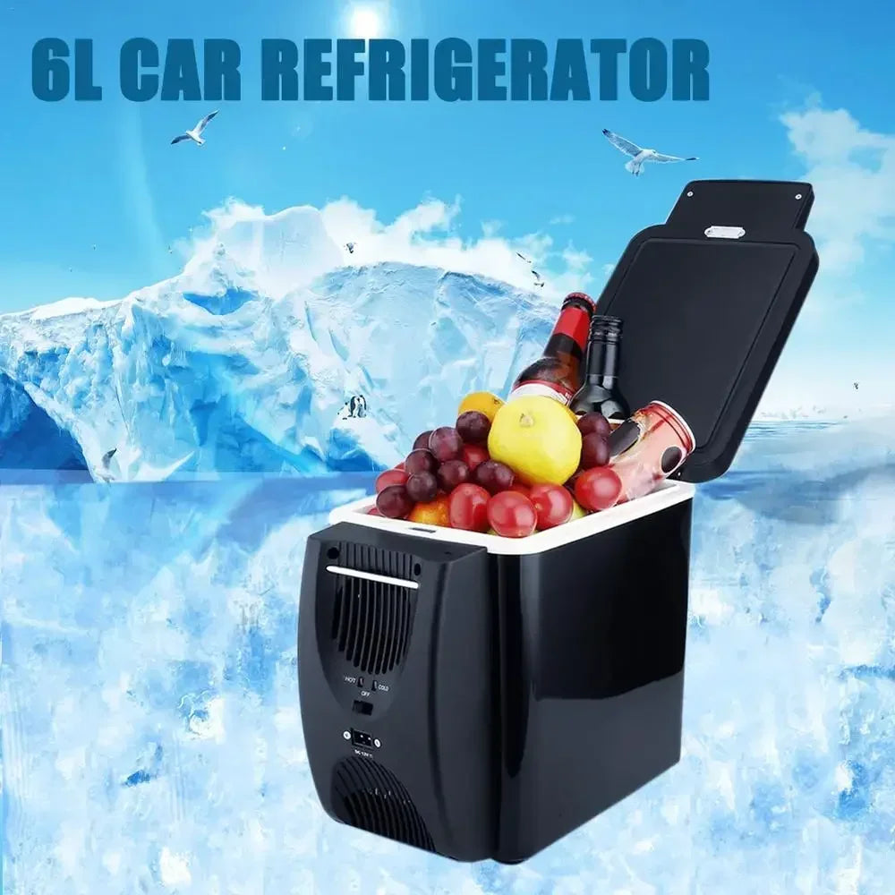 Electric Car Refrigerator 6L 12V Mini Freezer Car Freezer Cooler and Warmer Electric Fridge Portable Icebox Travel Refrigerato