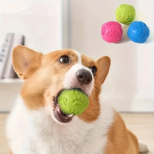 Aggressive Chew Toys for Dogs Indestructible Floating Rubber Sound Squeaky Ball Pet Training  Thorn Balls Latex Teething Toy