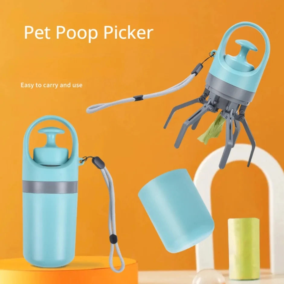 Pet Feces Pickup Dog Walking  Portable Excrement Shovel Picker Excrement Garbage Bag Dispenser Dog AccessoriesZero-contact