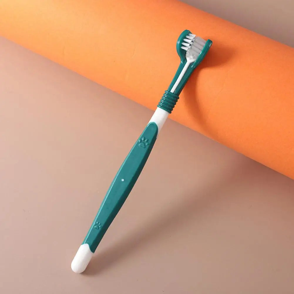 3 Sided Pet Toothbrush Dog Plastic Toothbrush Removing Bad Breath Care Tartar Cleaning Mouth Pet Dental Cat Cleaning Mouth