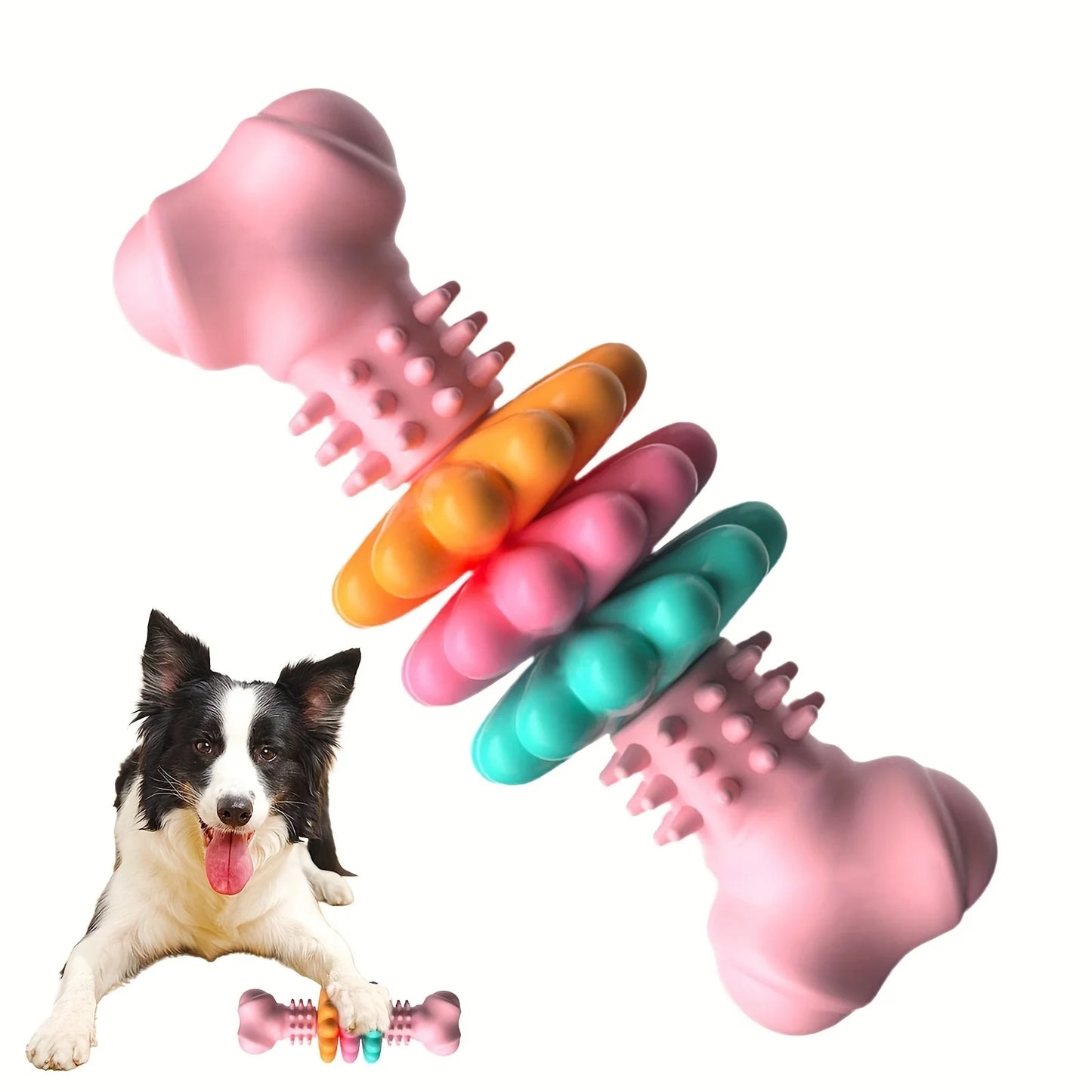 New Pet Toys Dog Toys TPR Bone-shaped Fleshy Chewing and Chewing Teething Toy Set Dog Boring Teething Cat Decompression Toys