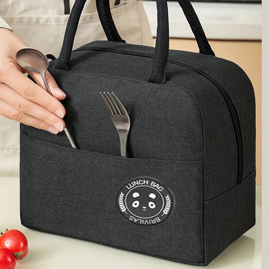 1PC insulated lunch box bag, thickened student portable bento bag