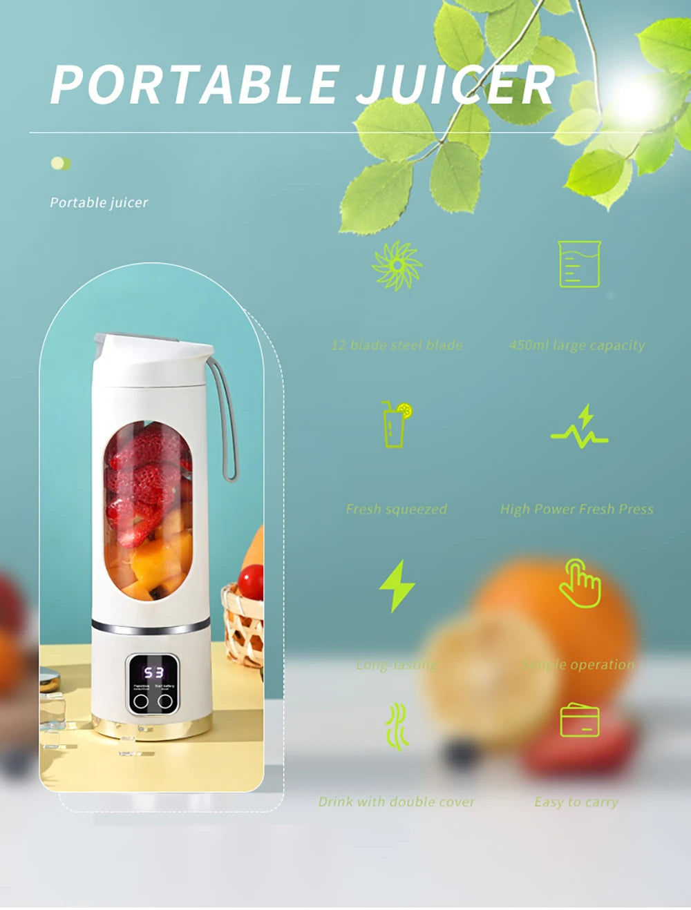 450ml Portable Juice Blender