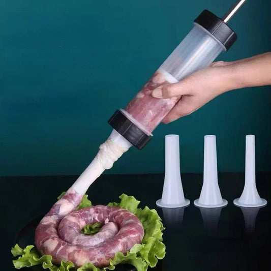 Manual Sausage Filling Machine Meat Stuffer Filler Salami Make Sausage Machine Homemade Sausage Tools Kitchen Supplies