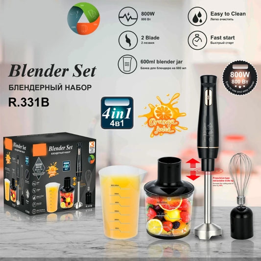 Stainless Steel 800W Immersion Hand Stick Blender