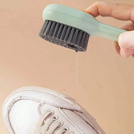 1pc soft wool shoe tools, multi-functional shoe brush, pressure cleaning brush, long handle shoe brush