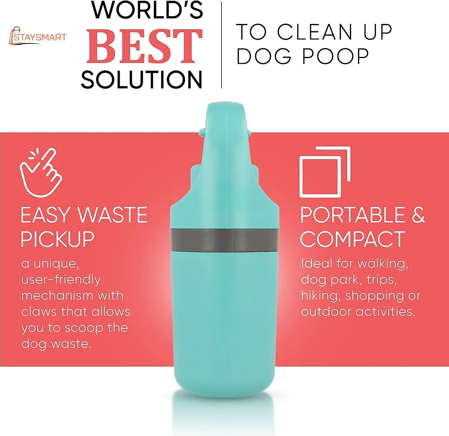 Pet Feces Pickup Dog Walking  Portable Excrement Shovel Picker Excrement Garbage Bag Dispenser Dog AccessoriesZero-contact