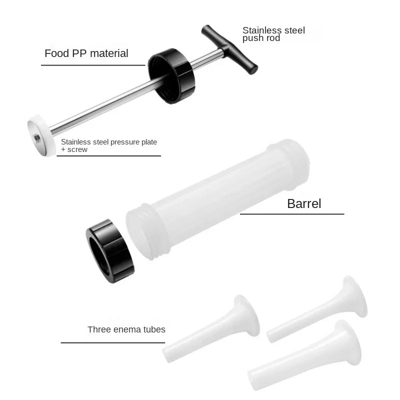 Manual Sausage Filling Machine Meat Stuffer Filler Salami Make Sausage Machine Homemade Sausage Tools Kitchen Supplies