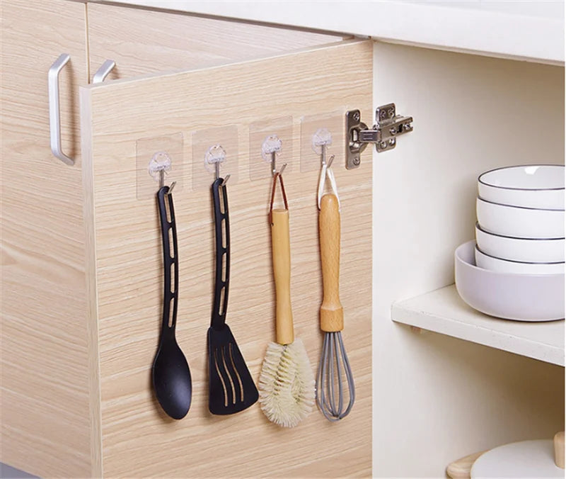 Transparent Stainless Steel Strong Self Adhesive Hook