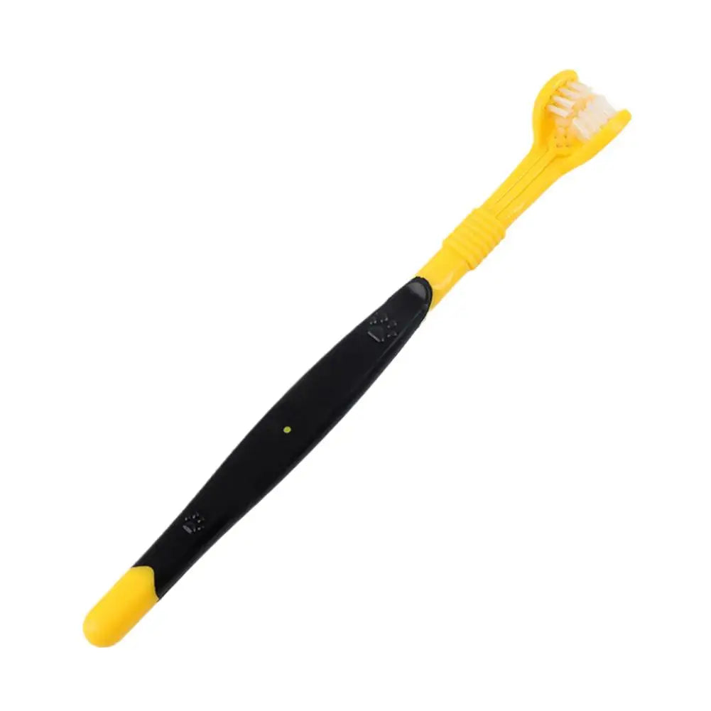 3 Sided Pet Toothbrush Dog Plastic Toothbrush Removing Bad Breath Care Tartar Cleaning Mouth Pet Dental Cat Cleaning Mouth