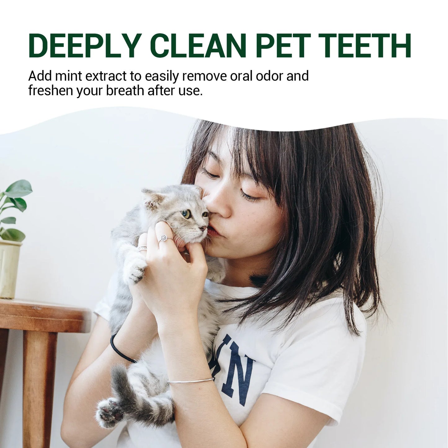 Pet Oral Cleaning Gel Bad Breath Tartar Eliminator Plaque Removal Oral Tooth Stain Deodorant Whiten Teeth Cat Teeth Repair Gel