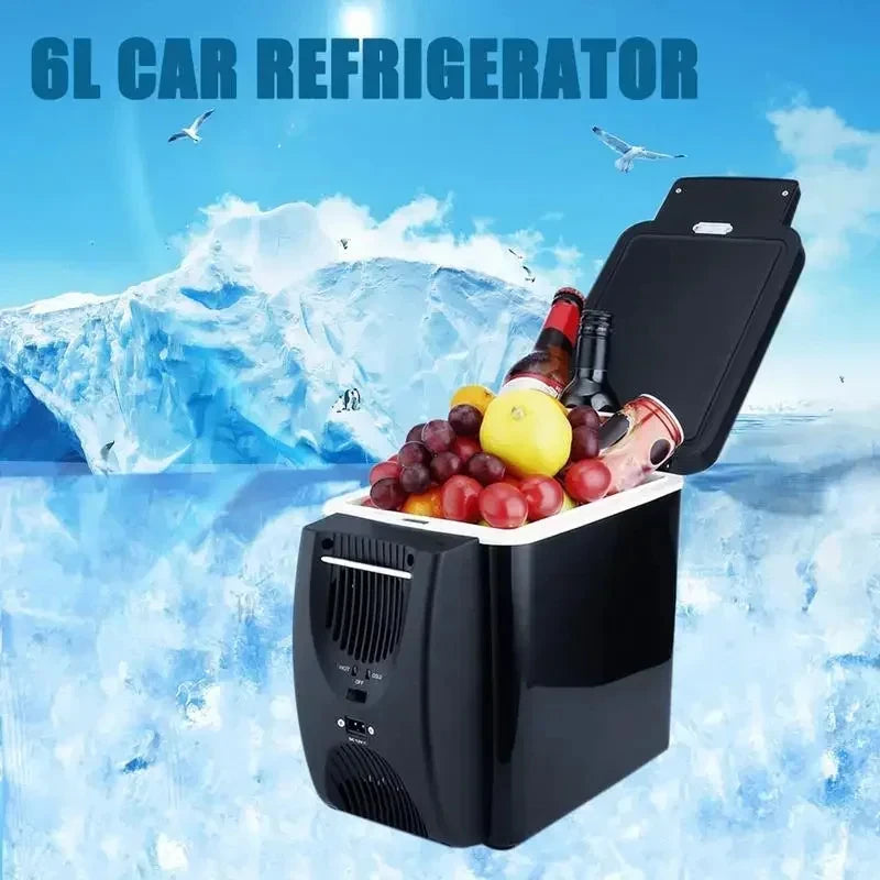 Electric Car Refrigerator 6L 12V Mini Freezer Car Freezer Cooler and Warmer Electric Fridge Portable Icebox Travel Refrigerato