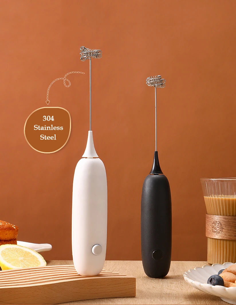 Mini Electric Whisk Foamer Blender Wireless