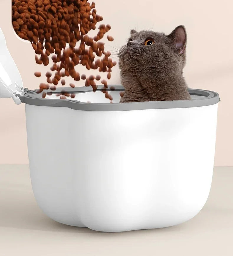 Pet Food Storag Container Dog Food Storage Container Cat Food Box Moisture-proof Seal with Measuring Cup Cat Dry Food Storage