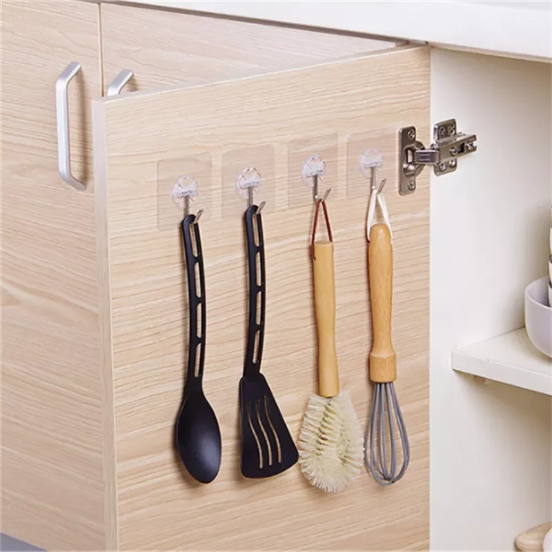 Transparent Stainless Steel Strong Self Adhesive Hook