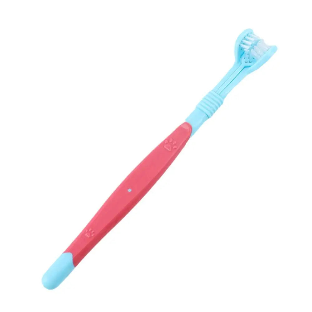 3 Sided Pet Toothbrush Dog Plastic Toothbrush Removing Bad Breath Care Tartar Cleaning Mouth Pet Dental Cat Cleaning Mouth