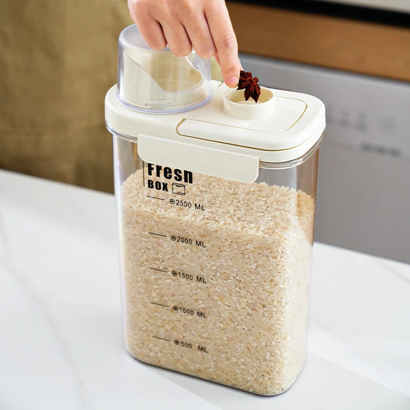 Kitchen Storage Dog Food Sealed Bucket Moisture-Proof Storage Bucket Box Pet Food Storage Bucket Large Capacity Storage Bucket