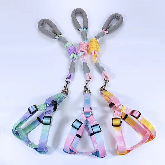 Supet No Pull Dog Harness Reflective Nylon Vest Y-Shaped Adjustable Easy Pet Harness for Small Medium Large Breeds Dogs Walking