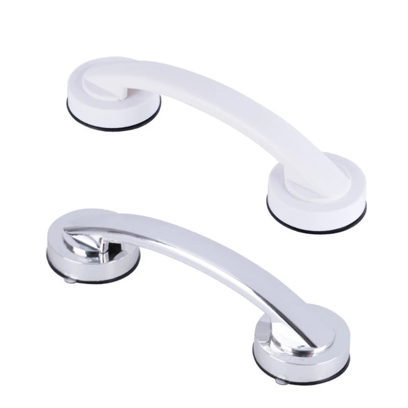 Hot 1/2Pcs Safety Helping Handle Anti Slip Support Toilet Bathroom Safe Grab Bar Handle Vacuum Sucker Suction Cup Handrail