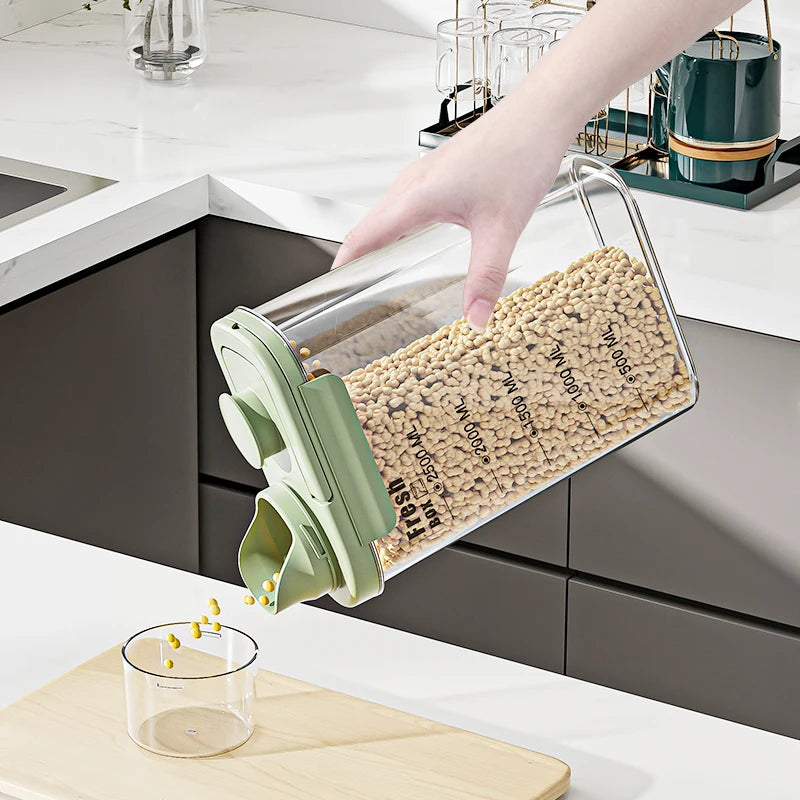 Kitchen Storage Dog Food Sealed Bucket Moisture-Proof Storage Bucket Box Pet Food Storage Bucket Large Capacity Storage Bucket