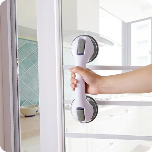 Shower Handle Safety Helping Handle Anti Slip Support Toilet Bathroom Safe Grab Bar Vacuum Sucker Suction Cup Handrail