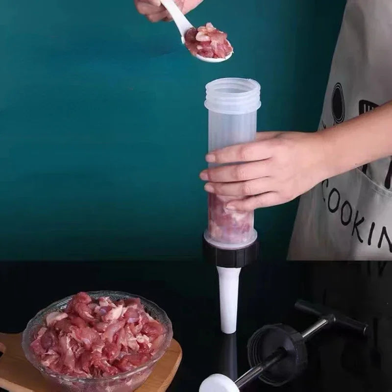 Manual Sausage Filling Machine Meat Stuffer Filler Salami Make Sausage Machine Homemade Sausage Tools Kitchen Supplies