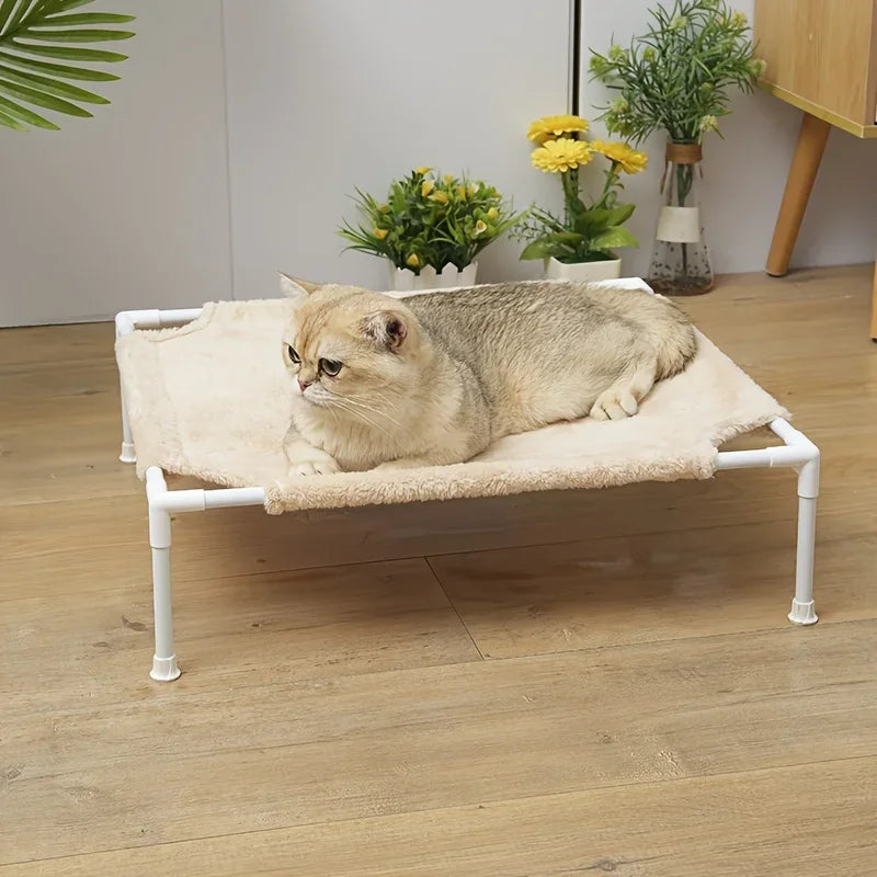 Pet Camping Bed Elevated Bed for Dogs Folding Puppy Camping Bed Cat House Portable Removable Washable Puppy Beds Dog Hammock