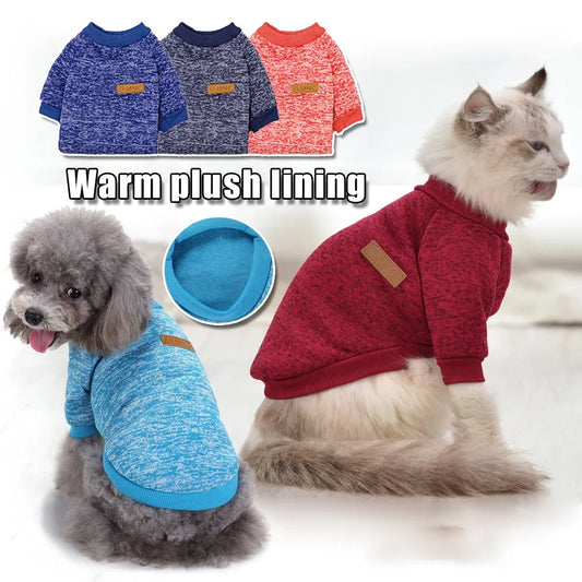 Dog Sweaters for Small Medium Dogs Cats Clothes Winter Warm Pet Turtleneck Chihuahua Vest Soft Yorkie Coat Teddy Jacket Sweaters