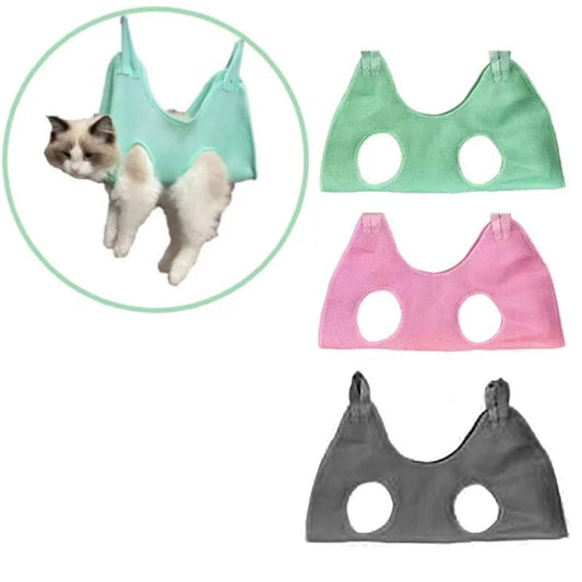 Cat Grooming nail cutting anti scratch bite fixed bag bath Trimming Restraint Bag Pet Beauty hammock hanging Pet Supplies