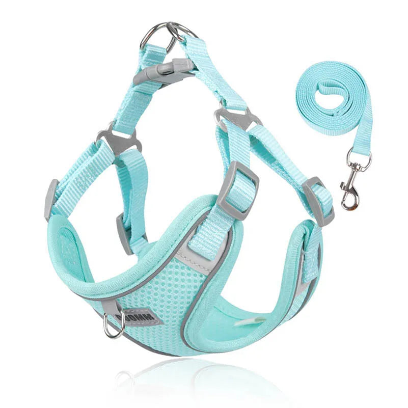 Dog Harness Clothes Vest for Small Medium Dogs Harness Leash Set Puppy Chest Strap Chihuahua Bulldog Walking Straps Pet Supplies