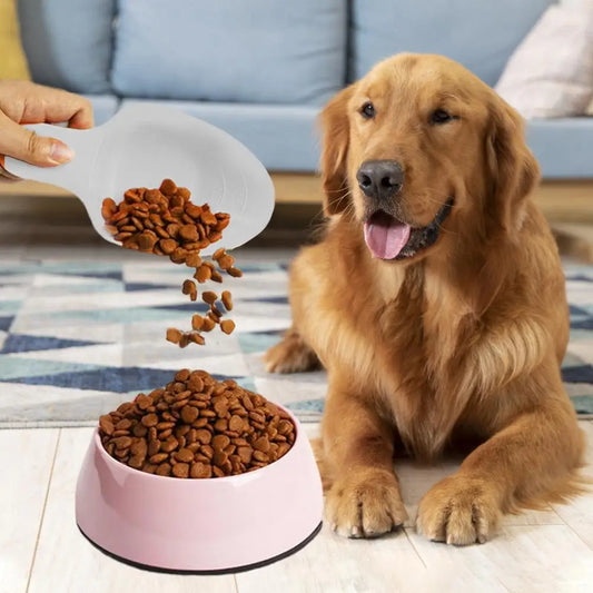 Pet Food Spoon Accurate Measurements 1 Cup 1/2 Cup 1/4 Cup Food Measuring Tool Space Saving Design Pet Spoon For Dogs Cats
